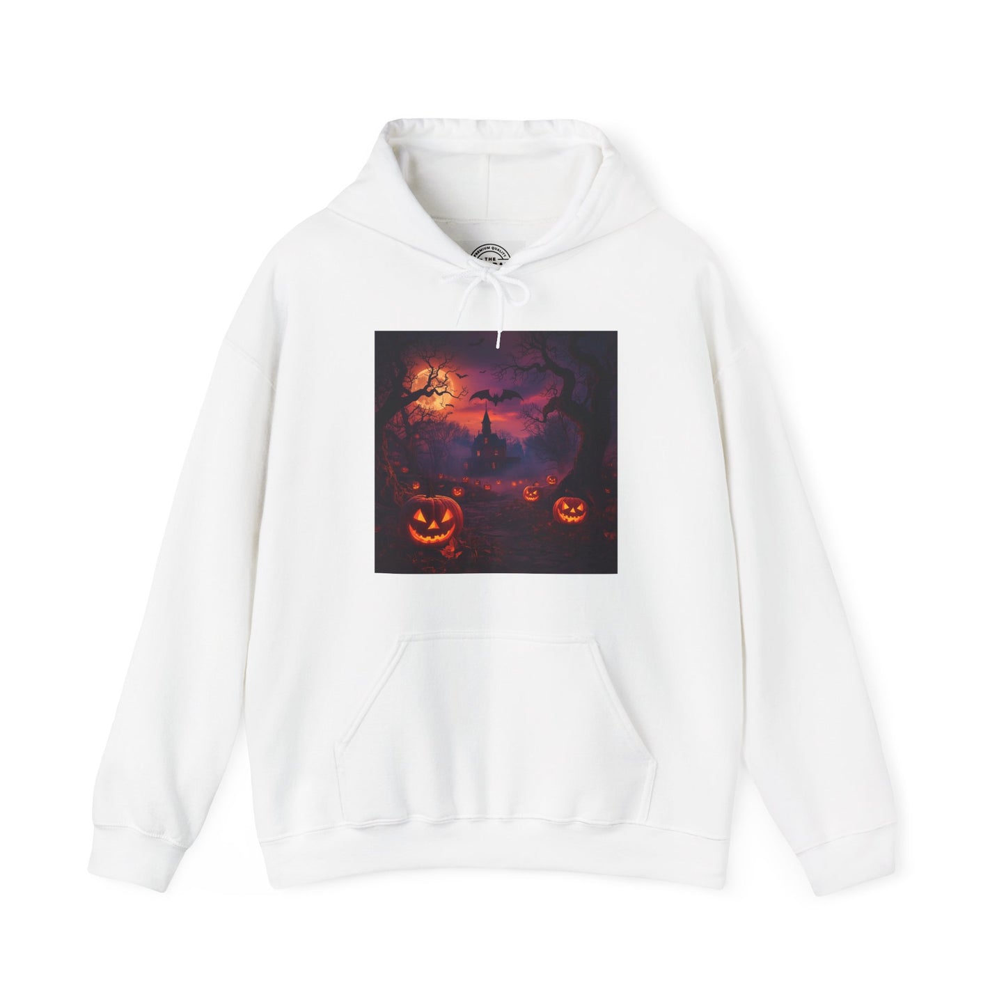 Halloween-Themed Unisex Hoodie, Cozy Fall Wear, Pumpkin Sweatshirt, Spooky Season Apparel, Halloween Gift, Festive Cozy Hoodie