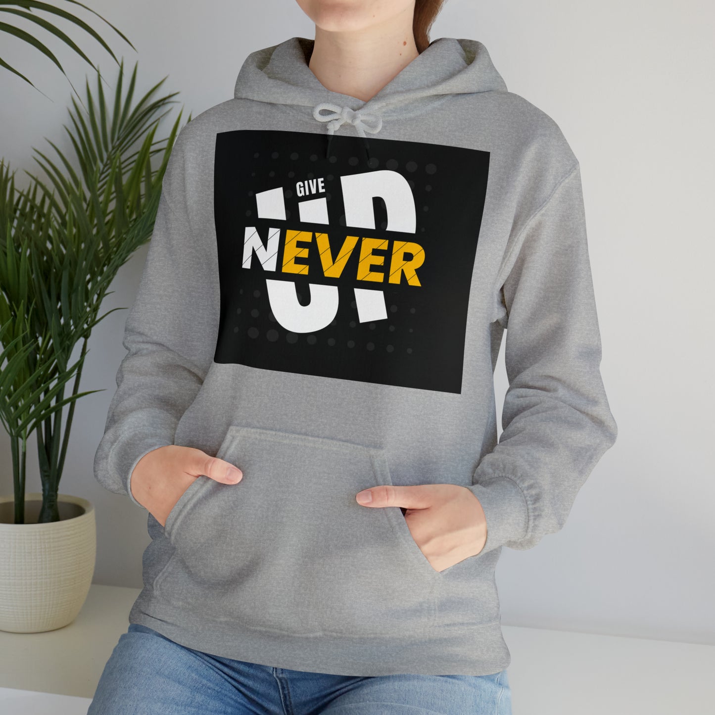 DAM BRAND NEVER GIVE UP Hoodie