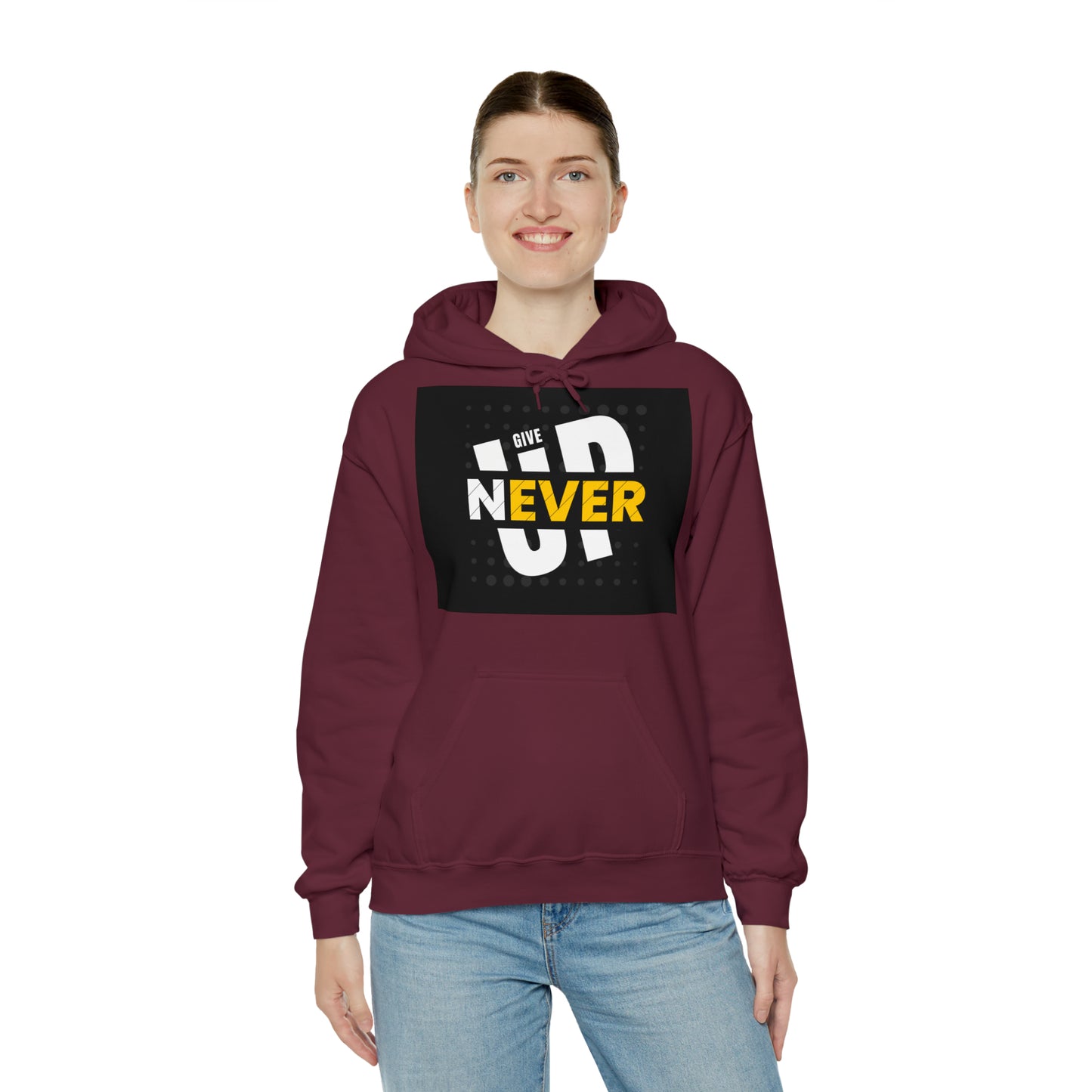 DAM BRAND NEVER GIVE UP Hoodie