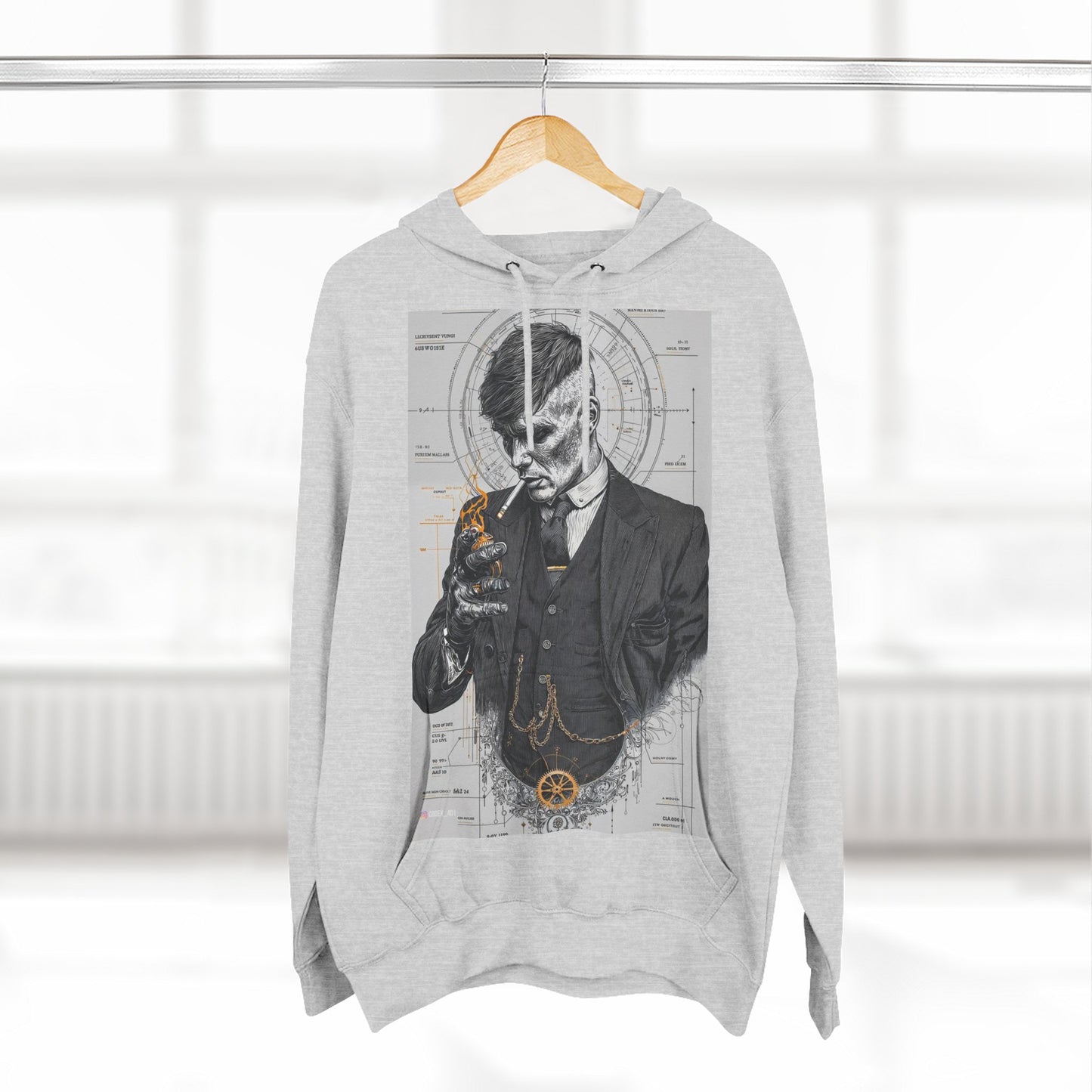 Stylish Graphic Fleece Hoodie, Vintage-Inspired Apparel, Warm Winter Wear, Gift for Music Lovers, Fall Fashion Statement