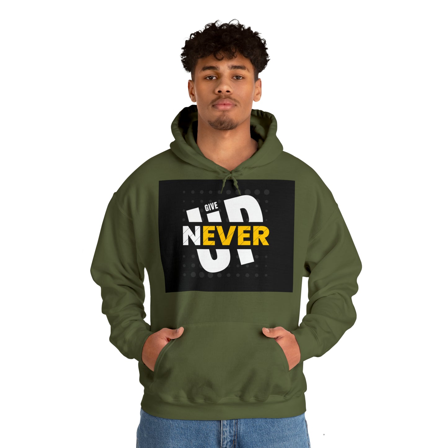 DAM BRAND NEVER GIVE UP Hoodie