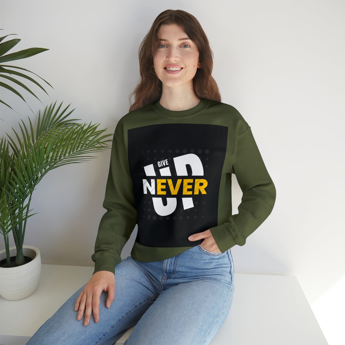 DAM BRAND NEVER GIVE UP Sweatshirt