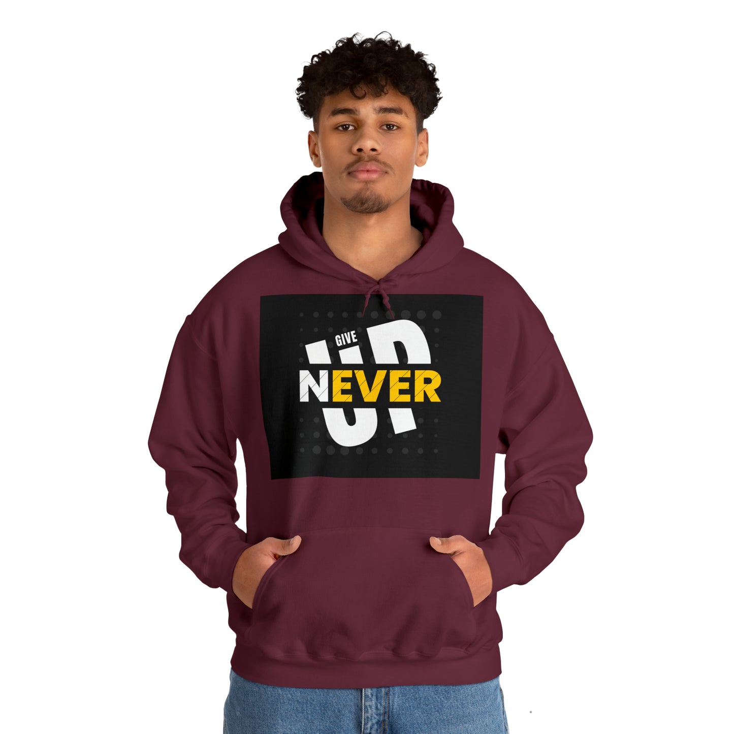 DAM BRAND NEVER GIVE UP Hoodie