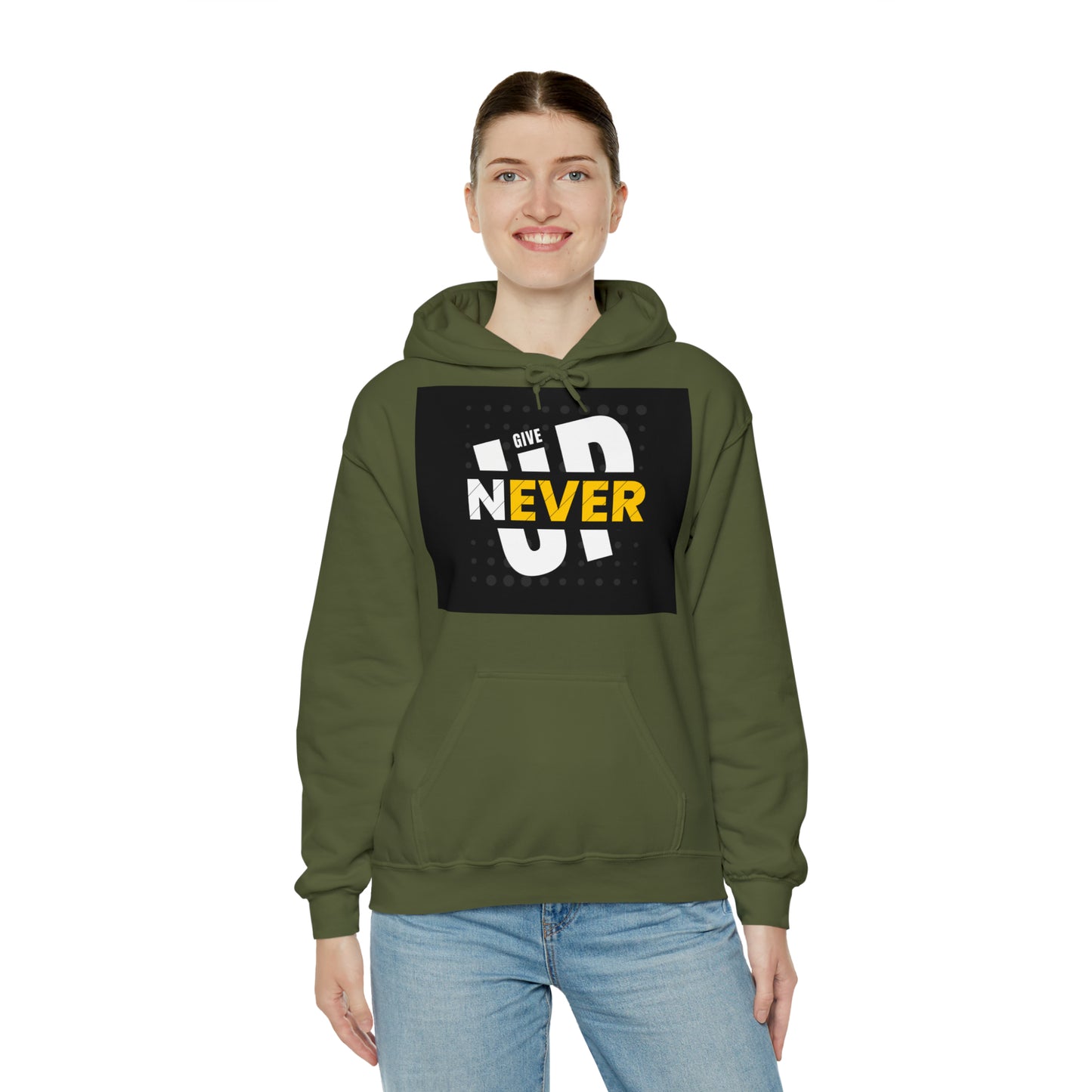 DAM BRAND NEVER GIVE UP Hoodie